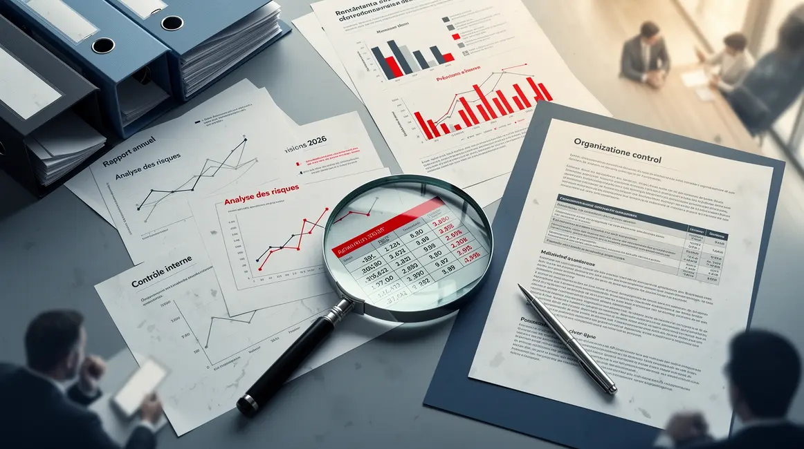 bureau dossiers graphiques financiers signaux d’alerte organisation controle
