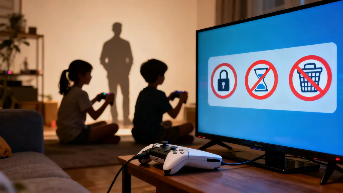 Avertissements sécurité jeux enfants contrôle parental console