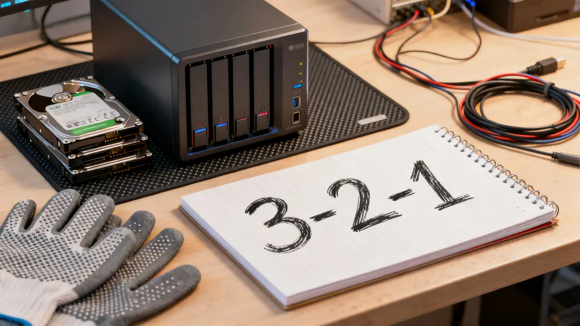 plan de travail maintenance NAS méthode 3-2-1