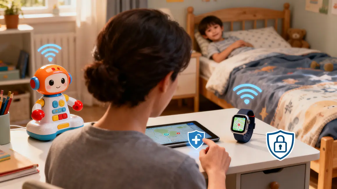 Parent controle securite objets connectes chambre enfant