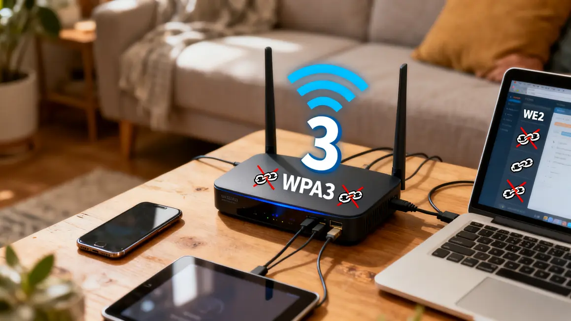 Routeur cadenas WPA3 sécurité Wi-Fi