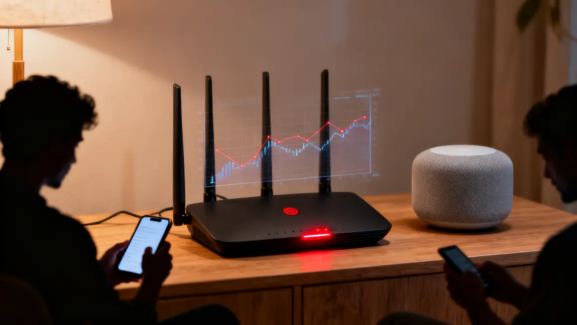 routeur central ralentissements objets connectes maison