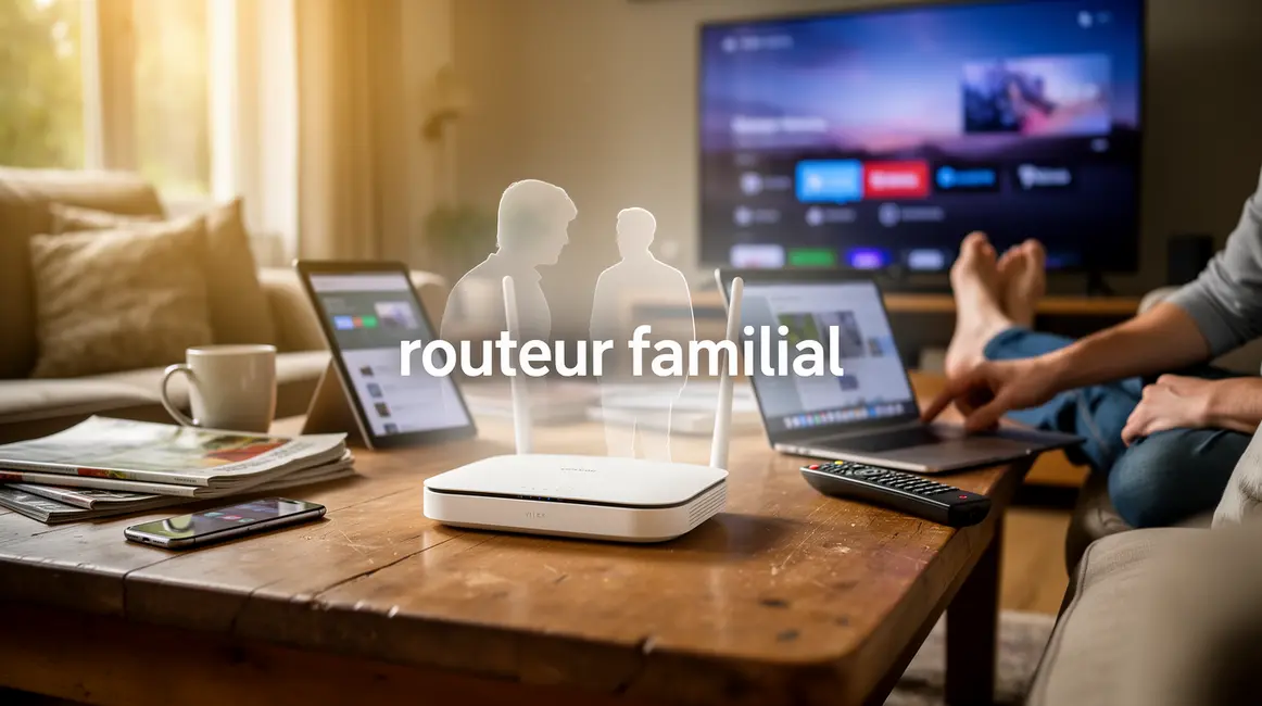 routeur familial performant moderne sur table
