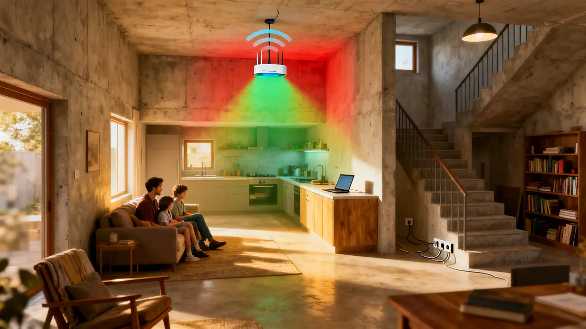 Signal Wifi maison repartition routeur