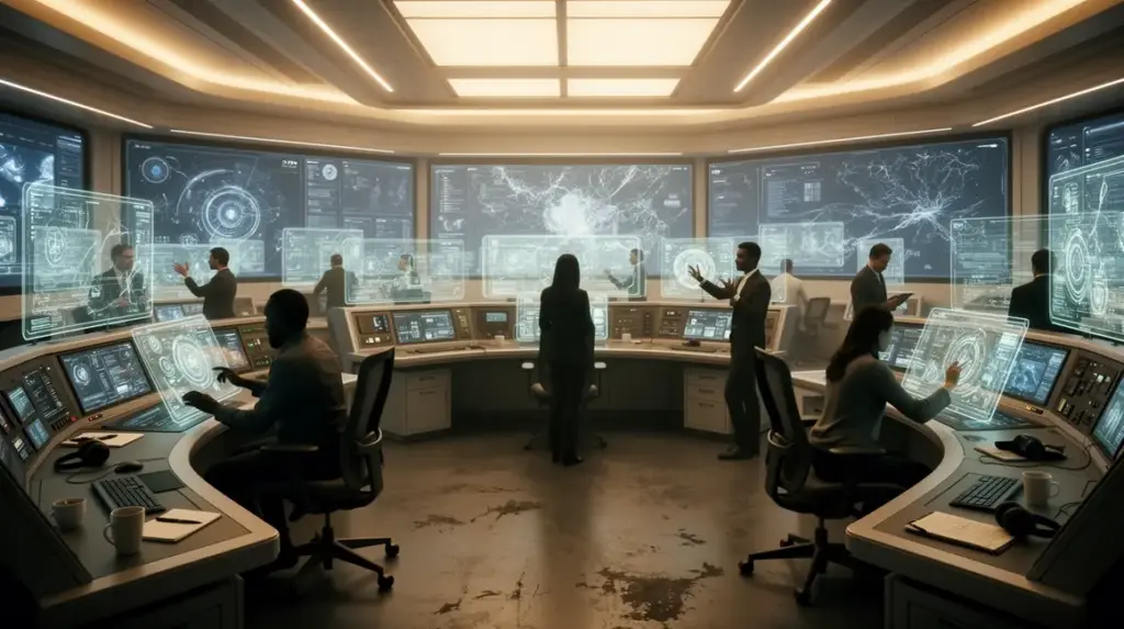 Salle de controle futuriste undercontrol