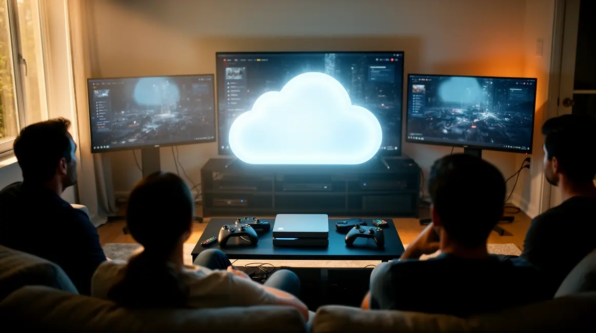 Nuage brillant et consoles sauvegarde cloud gaming