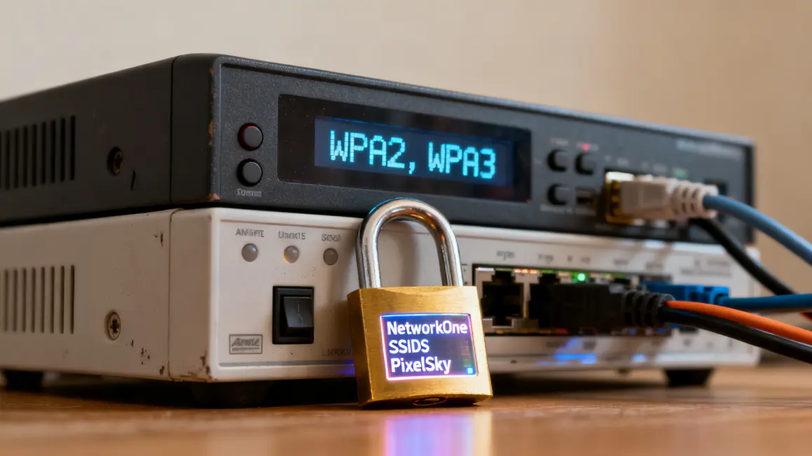 Sécuriser réseau Wi-Fi box Internet WPA2 WPA3 et cadenas