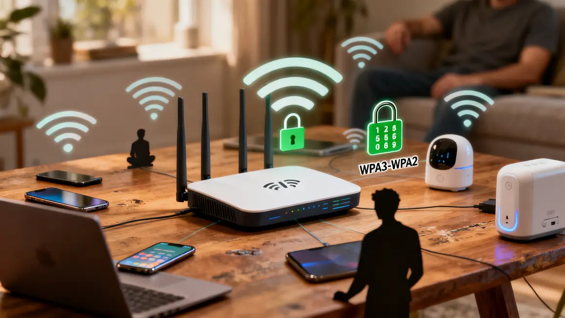 routeur wifi sécurisé WPA3 objets connectés réseau invité