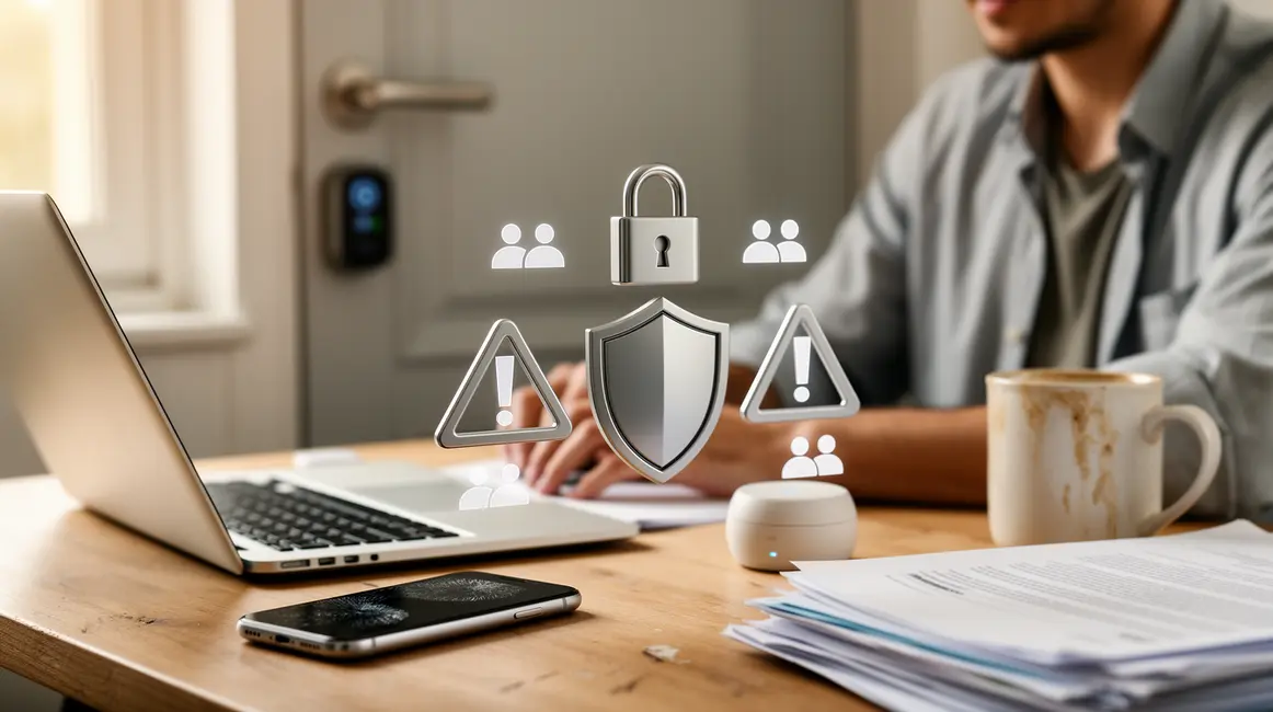 bureau securite informatique objets connectes