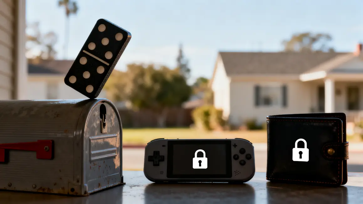 Domino sur boite mail console portefeuille sécurité