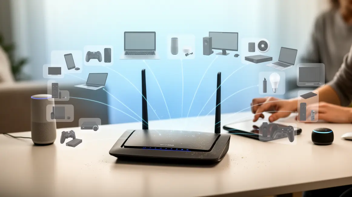 Securite Wi Fi routeur moderne appareils connectes