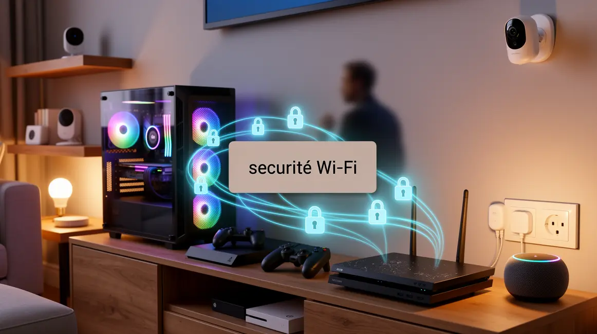 visuel sécurité Wi-Fi routeur PC objets connectés