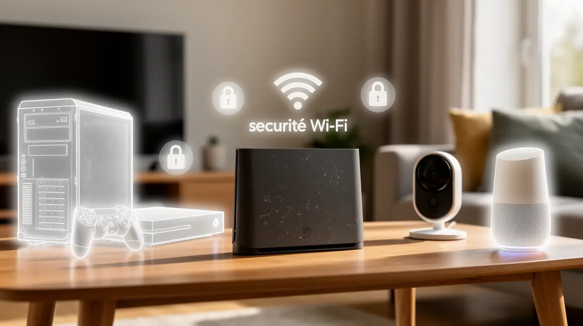 routeur moderne securite wifi appareils connectes