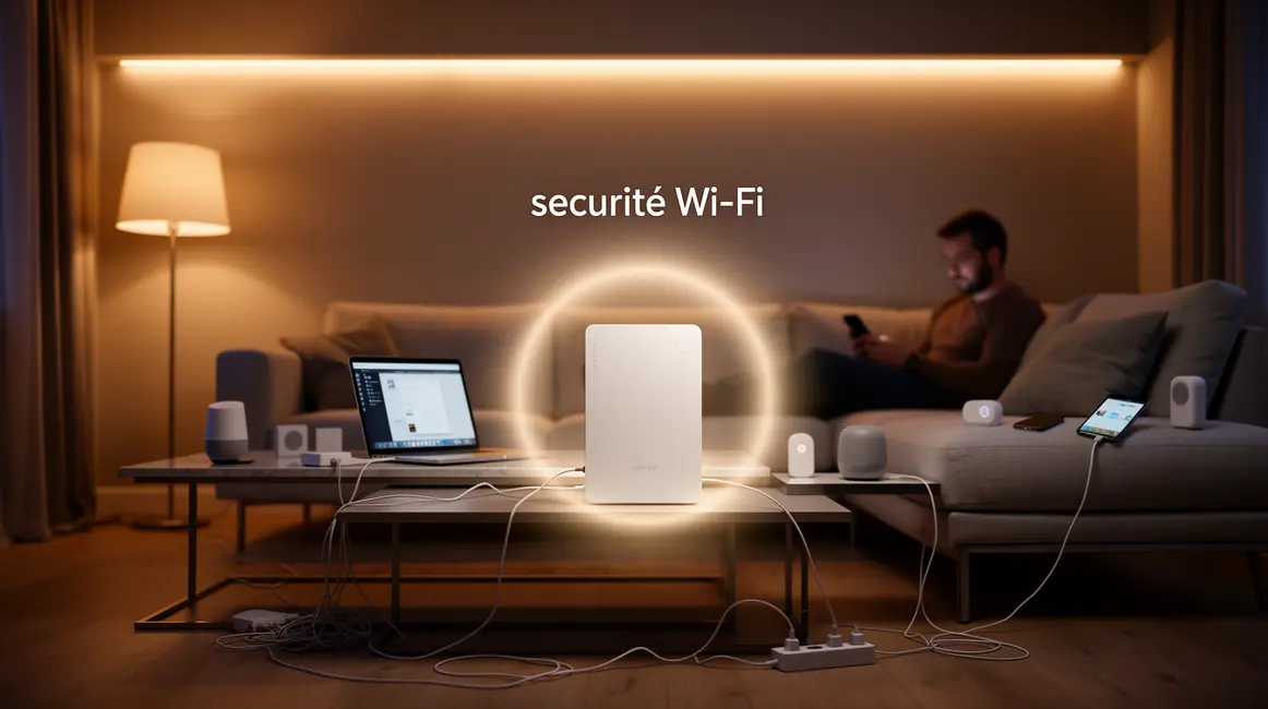 Sécurité Wi-Fi appareils connectés salon