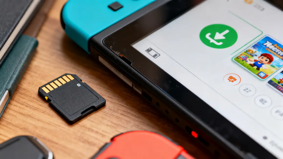 Transfert jeux et données Switch Nintendo microSD