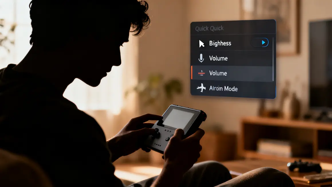 Réglages rapides Switch Nintendo menu rapide