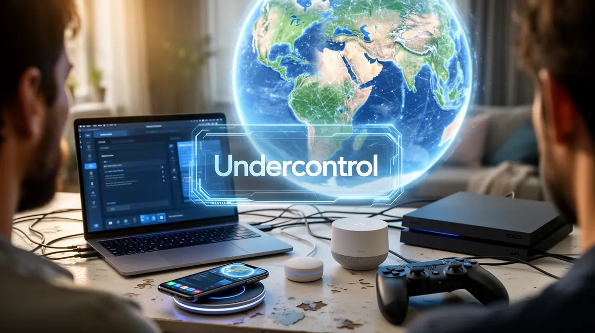 tableau de bord futuriste undercontrol appareils connectés