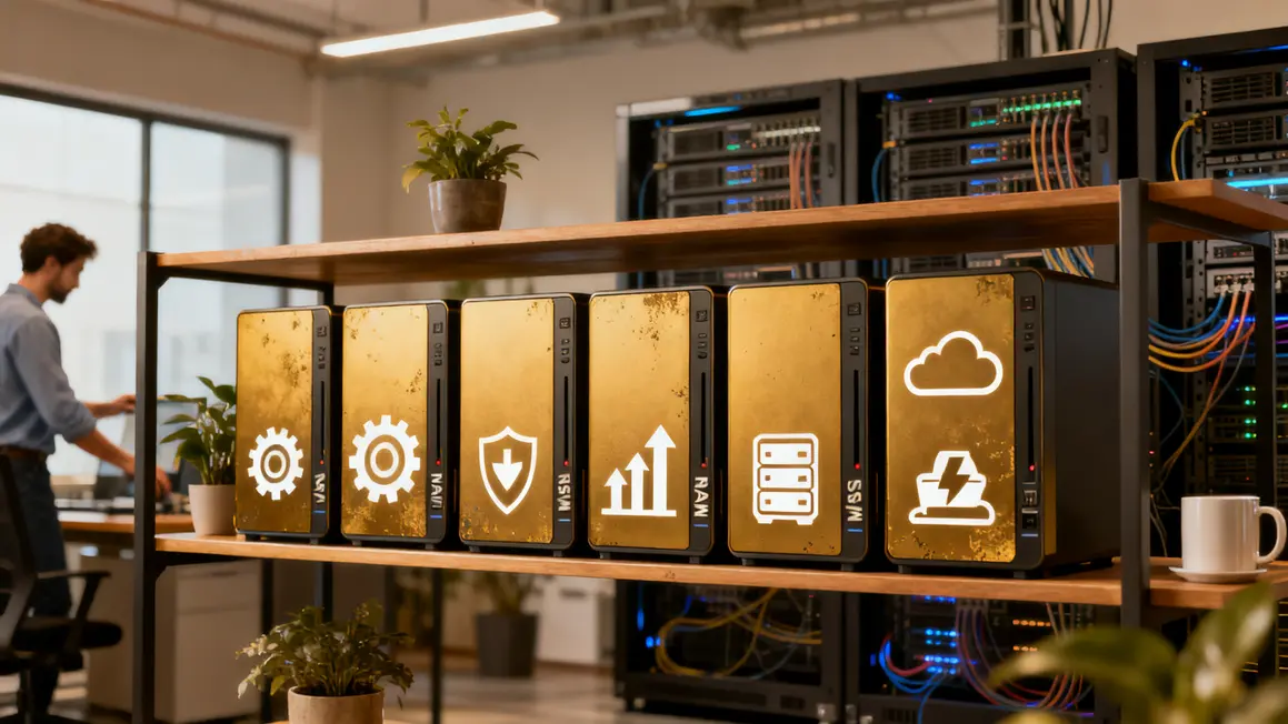 Image types de maintenance NAS prevention securite sauvegarde