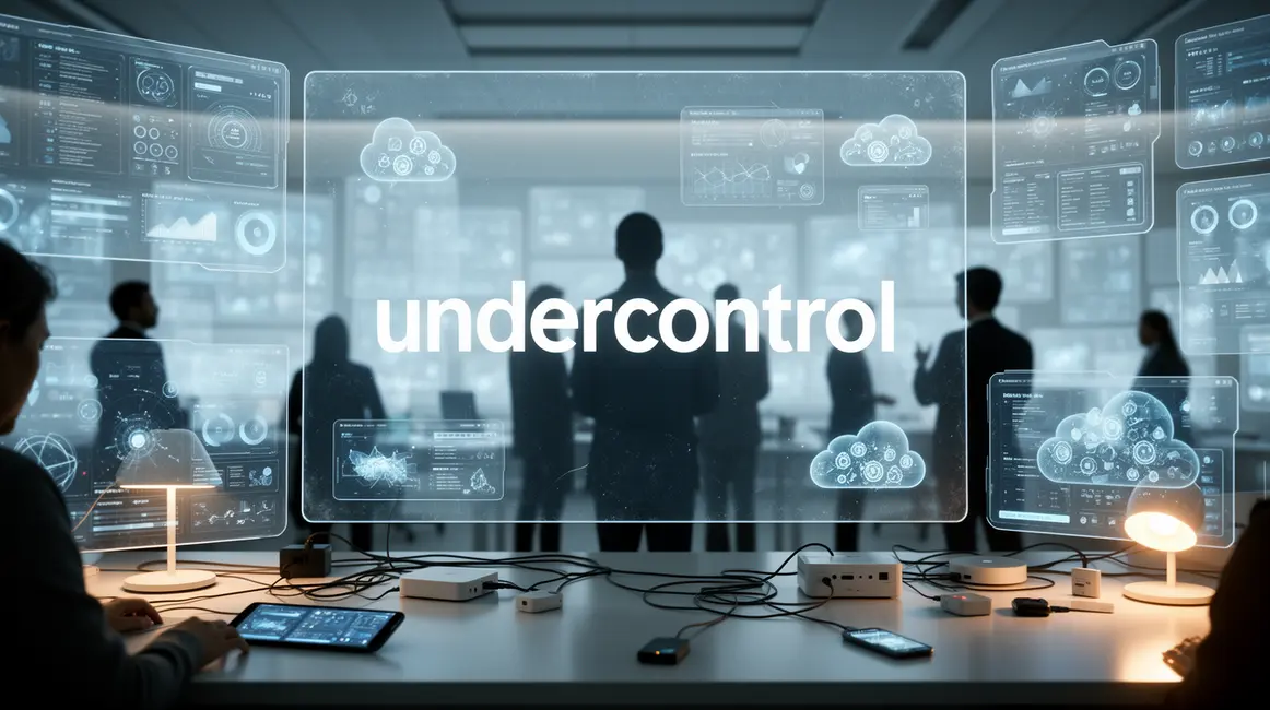 undercontrol dashboard technologique silhouettes objets connectés