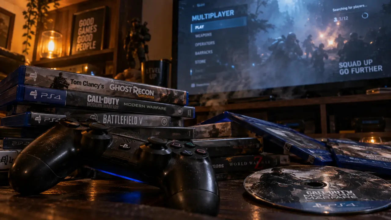 Jeux de guerre PS4 : manette et multijoueur