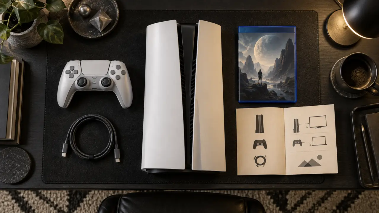 Pack ps5 : console PS5 Slim et manette DualSense, prêt à jouer