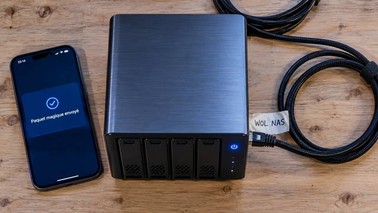 Allumer NAS à distance via VPN et relais WOL : paquet magique envoyé