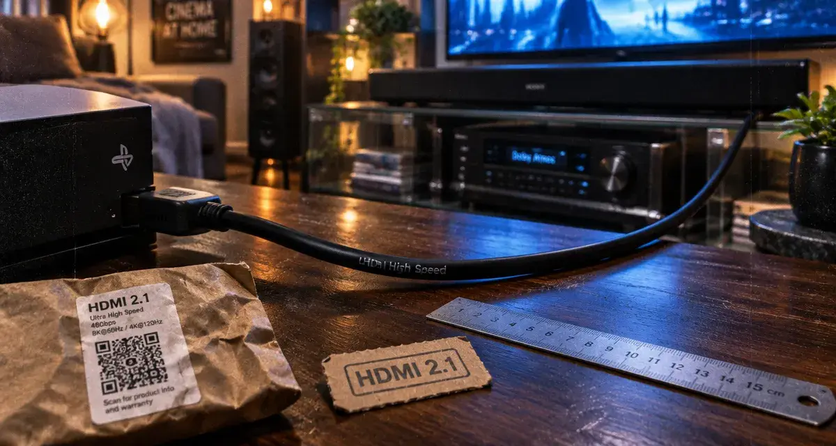 Meilleur cable HDMI 2.1 Ultra High Speed pour home cinéma, console vers TV