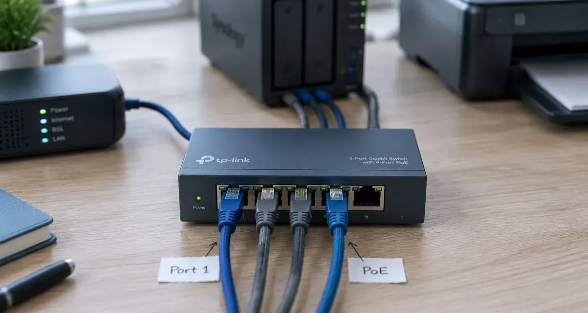 Switch reseau : ports Ethernet à prévoir